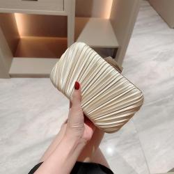 Manufacturer ladies party wrinkle clutch bag women fabric purses dress clutch bag champagne dinner evening clutch bags wholesale