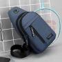 New cross-border men's Oxford cloth chest bag, multi-functional sports outdoor leisure shoulder bag messenger bag