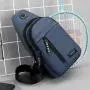 New cross-border men's Oxford cloth chest bag, multi-functional sports outdoor leisure shoulder bag messenger bag