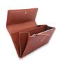 Multiple Compartments Ladies long Wallet Oil Waxed Leather Women long Wallet Purse for Women