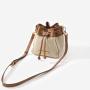 2024 Custom Genuine Leather The Drawstring Bucket Bag For Women Crossbody Purse