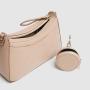 Oem Odm Luxury Women Crossbody Bag With Pouch Chain Trendy Fashion Webbing Stripe Pu Leather Custom Logo Ladies Crossbody Bags