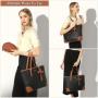 LOVEVOOK Waterproof Computer Totes Purse Business Office Briefcase Work Handbag Shoulder Bag Large Laptop Tote Bag for Women