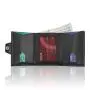 Factory wholesale genuine leather men wallet rfid blocking trifold wallet pure leather wallet
