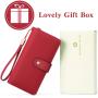 New Women's Long Wallet RFID Multifunctional Women's Wallet Card Holder PU Leather Clutch