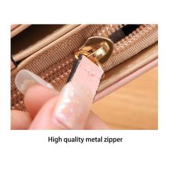 ZF231 Women Long Wallet Women Purse PU Leather Zipper Hasp Coin Purse Designer Wallet Card Holder Folding Card Bag