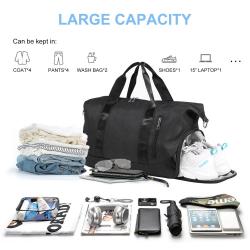 LOVEVOOK 2022 Women Travel Weekender Overnight Bag Lightweight Carry On Bag Sports Gym  Duffle travel Bags with Shoe Compartment