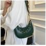 HR230 New Trend Fashionable Crossbody Ladies Bag PU Popular One Shoulder Portable Women's Bag Underarm Curved Moon Handheld Bag