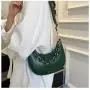 HR230 New Trend Fashionable Crossbody Ladies Bag PU Popular One Shoulder Portable Women's Bag Underarm Curved Moon Handheld Bag