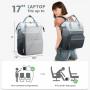 LOVEVOOK Casual computer waterproof travel bag backpack large laptop hiking notebook school business gradient laptop backpacks