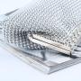 HR342 Aluminum Bead Lock Buckle Color Ding Satin Clutch Bag Sheet Evening Handbag Rhinestone Evening Dress Celebrity Banquet Bag