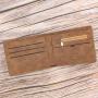 KBW188 Wholesale New Fashion Men Short Wallet Vintage Frosted Wallet Money Clip Multi Card For Men