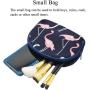 Fashion Cartoon Flamingo Print Waterproof Transparent Cosmetic Bag Travel Portable PVC Wash Storage Bag 3Pcs Set