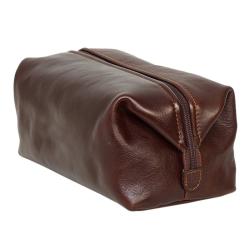 travel leather zipper toilet bag large leather dopp kit big capacity toilet bag