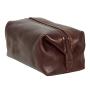travel leather zipper toilet bag large leather dopp kit big capacity toilet bag