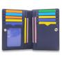 RFID wallet zipper leather wallet for men Vegan leather wallet with ID window