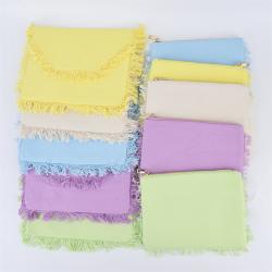Colorful Cosmetic Pencil Case Makeup Storage Pouch Ladies Envelope Evening Clutch Women Canvas Clutch Bags Tassel Clutch Purse