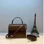 Elegant Crossbody Genuine Leather Hand Bags Luxury Fashion Handbag Ladies Top Handle Totes Lock Shoulder Bags