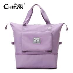 Custom Women Shoulder Luggage Duffle Bags Waterproof Oxford Zipper Folding Expansion Weekender Duffel Gym Sport Travel Bags