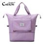Custom Women Shoulder Luggage Duffle Bags Waterproof Oxford Zipper Folding Expansion Weekender Duffel Gym Sport Travel Bags
