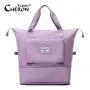Custom Women Shoulder Luggage Duffle Bags Waterproof Oxford Zipper Folding Expansion Weekender Duffel Gym Sport Travel Bags