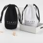 Round Bottom Cotton Linen Drawstring Packaging Pouch Luxury Cotton Canvas Makeup Cosmetic Bag