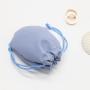 Luxury Emboss Printing Leather Headphone And Earphone Packing Bag Jewelry Bag Small Drawstring Leather Pouch