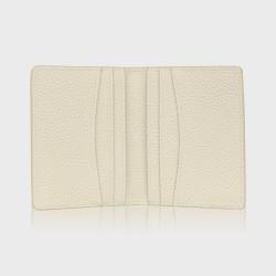 Factory wholesale leather business card holder lychee pattern mens leather bifold card holder wallet