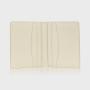 Factory wholesale leather business card holder lychee pattern mens leather bifold card holder wallet