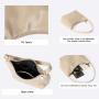 Factory Direct Selling Korean Style Handbag Silver Soft PU Leather Shoulder Fashion Solid Color Underarm Bag