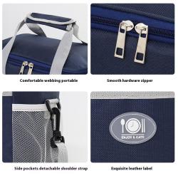 ZF059 Customized New Oxford Cloth Handheld Insulation Bag Portable Household Lunch Bag Thickened Waterproof Outdoor Picnic Bag