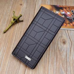 OEM822 Vintage Long PU Leather Wallet Business Long Wallet Men Minimalist Wallets for Men Clutch Phone Purse card Holder