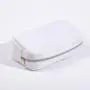 Wholesale Personalised Fabric Letter Patches Nylon Zipper Travel Toiletry Cosmetic Bags Nylon Makeup Pouch
