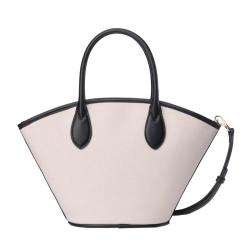 Manufacture Vietnam Wholesale Handbag Luxury Women's Tote Bag  Fashionable Cotton  Canvas With Pu Leather Bucket Bags For Ladies