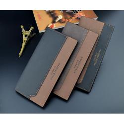 2021 high quality wholesale fashion black color leather wallets for men