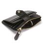 CUIKCA New Fashion PU Leather Zipper Coins Purse Key Men Slim Wallet Money Clip Business ID Credit Card Holder Bank Card Case