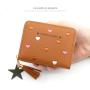 OEC002  Fashion 2023 New Women Short Wallet High Quality Tassel Zipper Leather Pocket Manufacturer Short Wallet Women