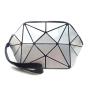 LOVEVOOK Fashion geometric small wallet PU material geometric luminous hand bag purse