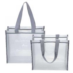 Gelory 2024 Large Reusable Mesh Grocery Beach Bags Heavy Duty Washable Large Grocery Shopping Bags Foldable Travel Gym