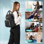 LOVEVOOK 15.6 In Professional Travel Plait Backpack Purse Computer Bag Waterproof Work Bags Carry on Laptop Backpack with USB