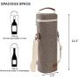 2021 New Wine Bag Promotion Portable Wine Cooler Single Wine Cooler Bag Insulated Bag for Delivery Single Bottle Travel Polybag