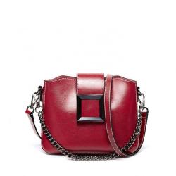 Hot Sale Handmade Leather Chain Ladies Handbags Genuine Leather Daily Bag