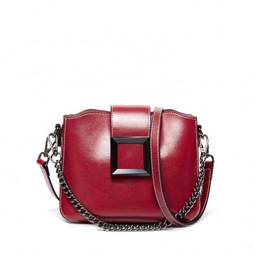 Hot Sale Handmade Leather Chain Ladies Handbags Genuine Leather Daily Bag