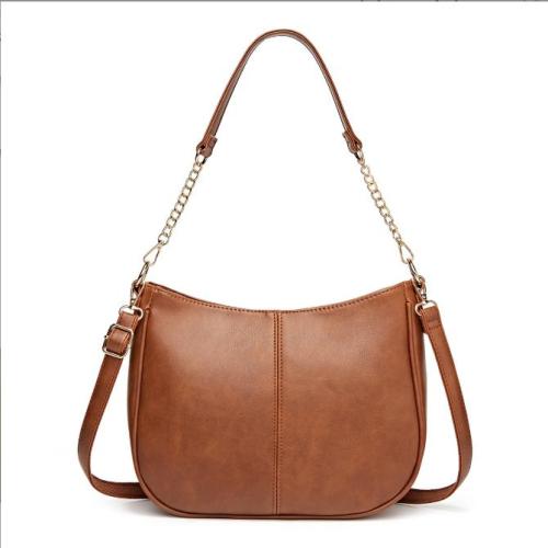 Custom Hot Selling brown Vintage Crossbody Bag For Woman Popular Ladies Shoulder Bag Fashion PU Leather Crossbody Bag