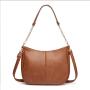 Custom Hot Selling brown Vintage Crossbody Bag For Woman Popular Ladies Shoulder Bag Fashion PU Leather Crossbody Bag