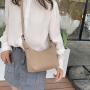 2024 Multi-Functional Ruched Handbag Custom Soft Leather Shoulder Bags Portable and Fashionable Ladies' Bag for Women