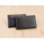 ZR114 Men's Leather Business Card Bag Lychee Pattern Top Layer Cow Leather Business Card Holder Stamped LOGO