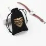 Customized Drawstring Gift Jewelry Velvet Pouches Small Black Perfume Watch Packaging Velvet Bag