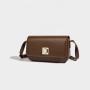 Fashionable retro luxury fashion brown small square bag single shoulder crossbody underarm bag leather designer bags for ladies