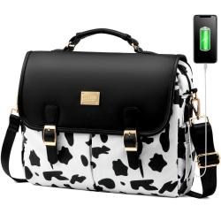 Lovevook High Quality laptop PU briefcase Case ladies handbags large Office Business Work Tote bags women Messenger Shoulder Bag